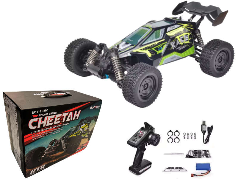 SCY-16201 Cheetah RTR 1/16 2.4GHz 4WD Brushed Buggy /Truggy - NEW - Hobby Grade