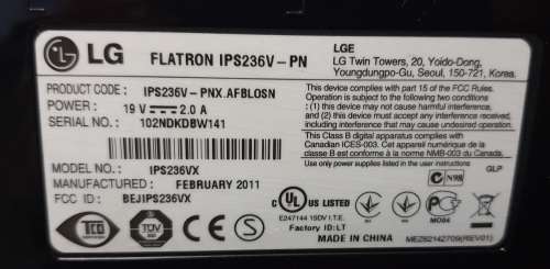 LG 23` LED IPS Monitor (IPS236V)