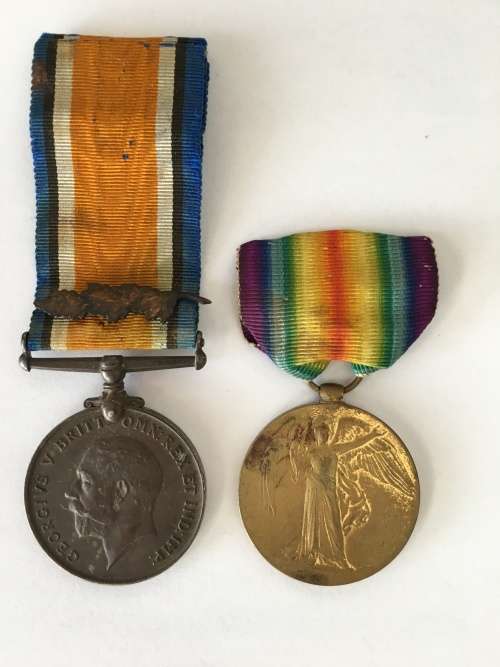 WW1 British War Victory Medal Pair to Capt. S.T. Hosking