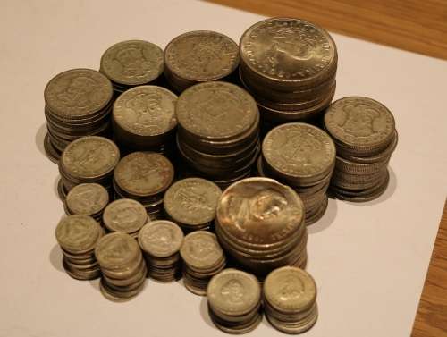 Collection of 311 Silver Coins of the Union and Republic of South Africa ranging from 1923 till 1964