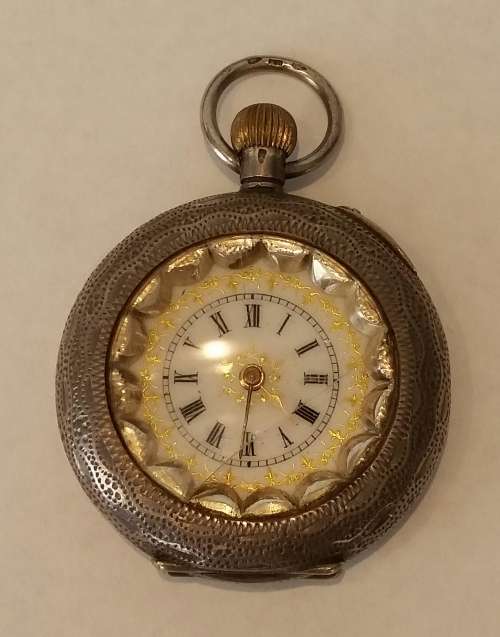 Antique Silver Pocket Watch - Working
