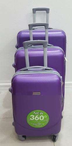 Suitcases : Set of 3 ABS 360 Spinner Suitcases on Special for R989.00 (7colours)