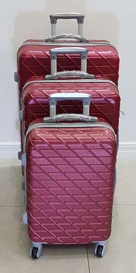 Suitcases : ABS 3 Piece Suitcase Set @ only R960 Various Colors