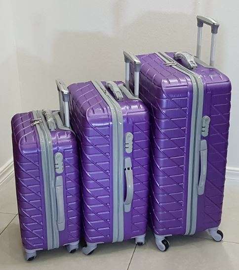 Suitcases : ABS 3 Piece Suitcase Set @ only R960 Various Colors