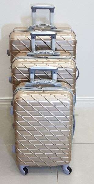 Suitcases : ABS 3 Piece Suitcase Set @ only R960 Various Colors