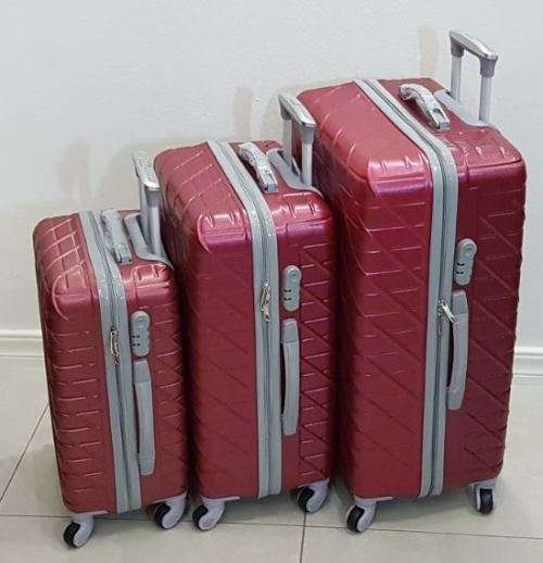 Suitcases : ABS 3 Piece Suitcase Set @ only R960 Various Colors