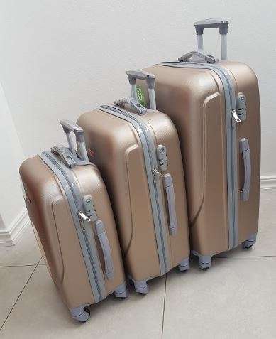 Suitcases : Set of 3 ABS 360 Spinner Suitcases on Special for R989.00 (7colours)