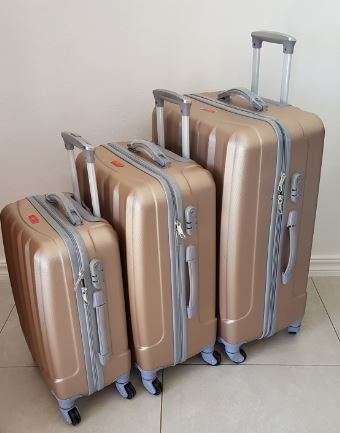 Suitcases : ABS Hard Shell 29inch  @ R1099 (3 Piece Set) Gold, Blue, Maroon , Silver, Purple, Black