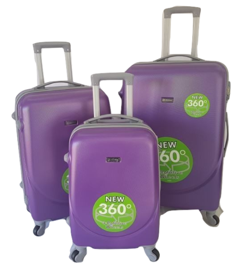 Suitcases : Set of 3 ABS 360 28 inch Spinner Suitcases on Special for R1049.00 (8 colours)