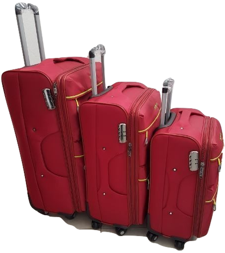 High Density Nylon Soft Side Suitcases  EF1 (3 Piece Set)