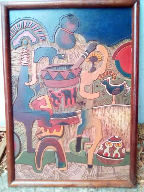 Lucky Sibiya (south africa, born 1942-1999. Umthwalo