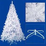 1.8m Christmas Artificial Tree with Metal Stand (White)
