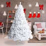 1.8m Christmas Artificial Tree with Metal Stand (White)