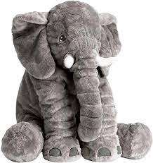Stuffed Elephant Plush Pillow