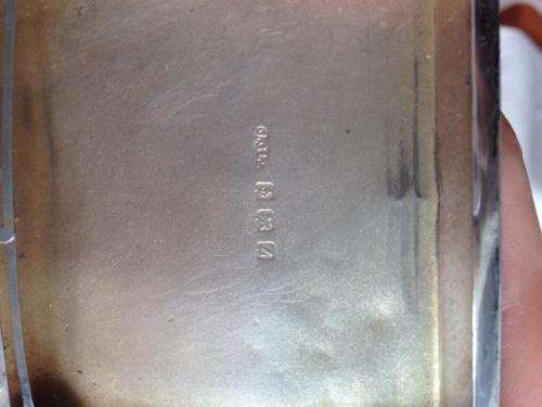 JGL Hallmarked cigarette case, sterling silver