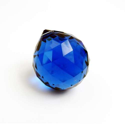 Swarovski Chandellier A8558 Faceted Ball 40mm Med Sapphire