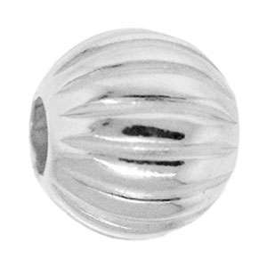 4mm Corrugated Sterling Silver Bead R2.84 each