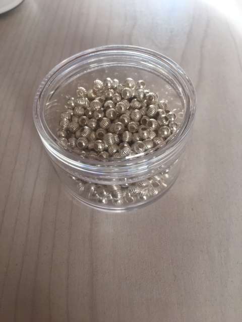 Sterling Silver 4mm Corrugated Beads