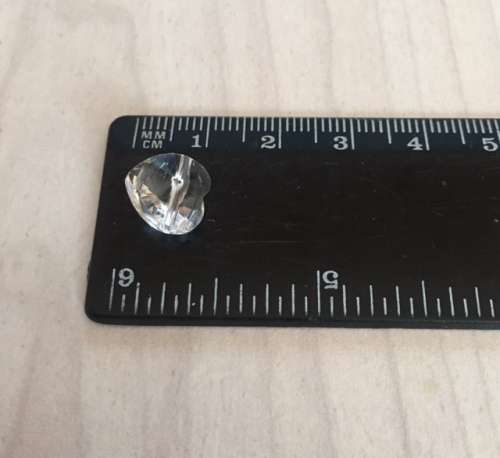 Swarovski 10mm Crystal Heart Bead