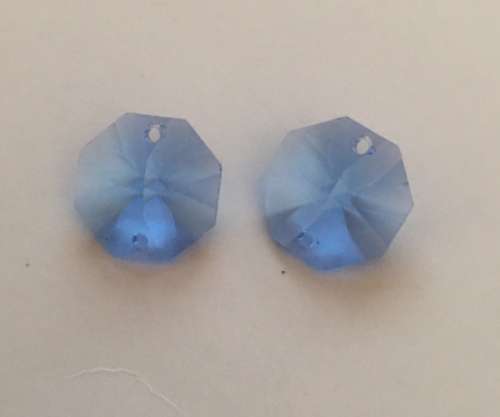 Swarovski 14mm Sapphire Octagon (14 on a string)