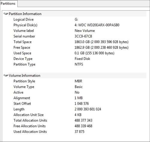 **Almost New** Western Digital (WD) 2TB External USB 2.0 Harddrive with Power Cable
