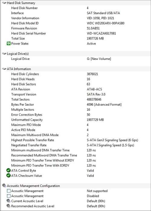 **Almost New** Western Digital (WD) 2TB External USB 2.0 Harddrive with Power Cable