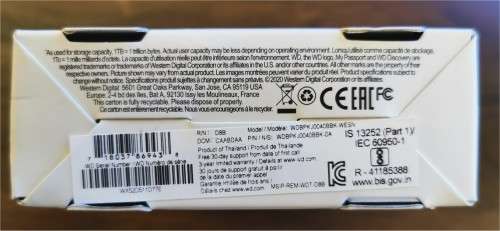 4TB WD Western Digital My Passport 4TB Black External Hard Drive (WDBPKJ0040BBK-WESN)