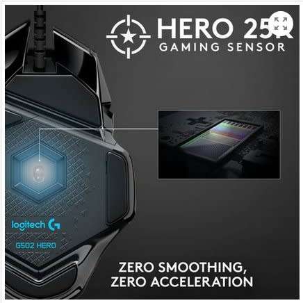 Logitech G502 Hero League of Legends K/DA Gaming Mouse - USB - White (910-006098)