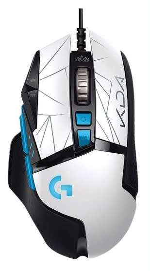 Logitech G502 Hero League of Legends K/DA Gaming Mouse - USB - White (910-006098)