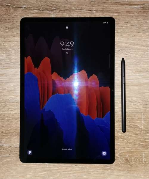 256GB Samsung Galaxy Tab S7+ 12.4` Mystic Black WiFi Tablet (SM-T970) with Extra Accessories