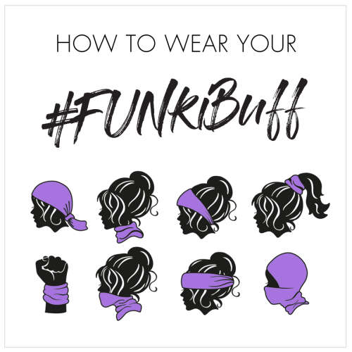 Plain Black FUNkiBuff - Microfibre Tubular Buff