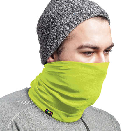 Plain Lime Green FUNkiBuff - Microfibre Tubular Buff