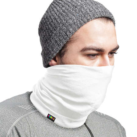 Plain White FUNkiBand - Seamless Microfibre Tubular Bandana (Buff)