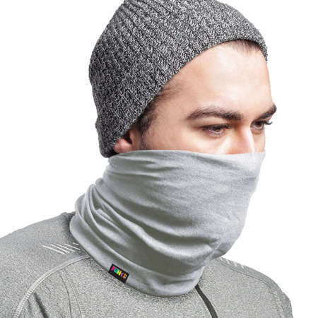 Plain Cool Grey FUNkiBand - Seamless Microfibre Tubular Bandana (Buff)