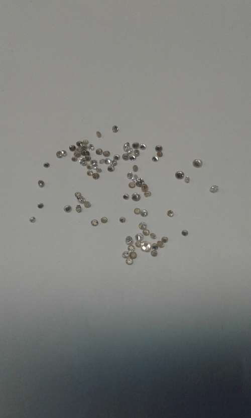 86 X MIXED SMALL GENUINE DIAMONDS ROUND 0.005 CT AND 0.01 CT  COLOR G - K  CLARITY SI- VS