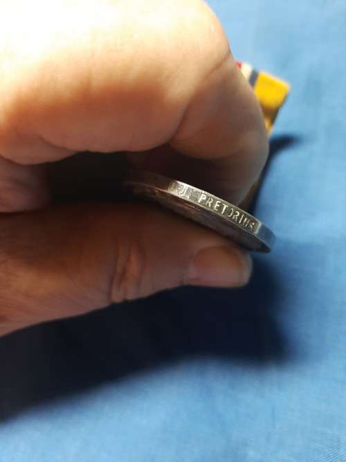 1 x War Medal and Silver 5 Shielling,s all for 1 bidding