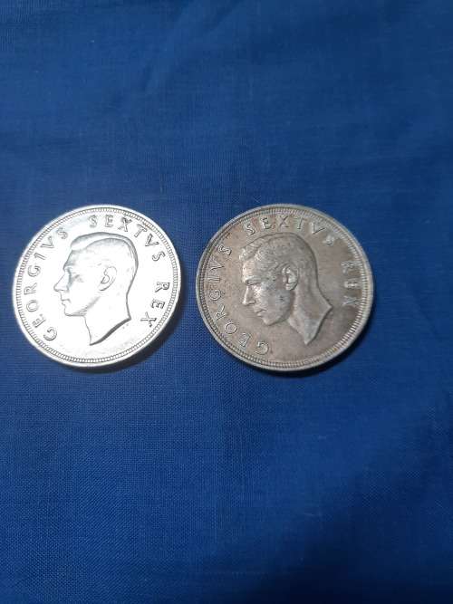 1 x War Medal and Silver 5 Shielling,s all for 1 bidding