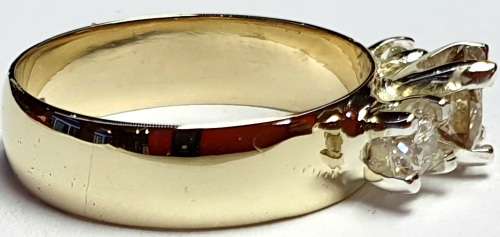 Gold & Diamond Trilogy Ring