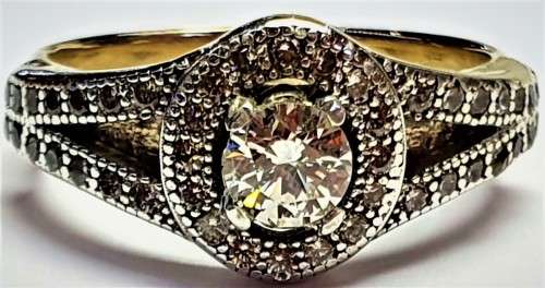 `STUNNING`  0.30 Carat Ladies Diamond Engagement Ring set in 9 carat Yellow gold