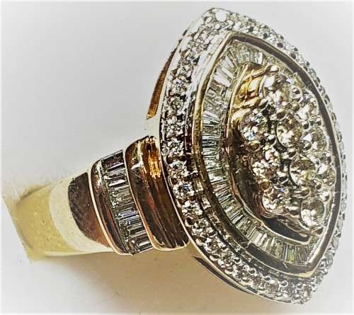 `Beautiful`  LADIES 1.00 DIAMOND DRESS RING set in 9CT YELLOW GOLD