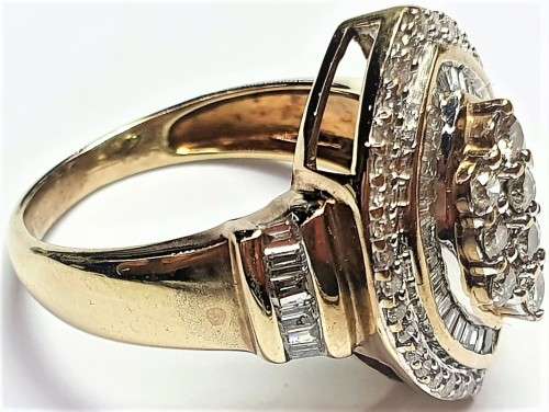 `Beautiful`  LADIES 1.00 DIAMOND DRESS RING set in 9CT YELLOW GOLD