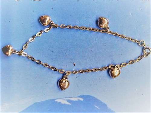 `Beautiful`  LADIES 9 Carat Yellow Gold `CHARM BRACLET`.