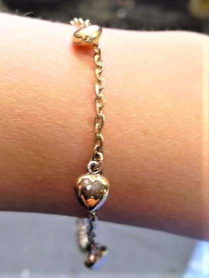 `Beautiful`  LADIES 9 Carat Yellow Gold `CHARM BRACLET`.