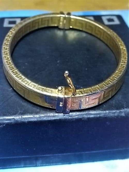 `Gorgeous` DOLCE VITA `Italy: Gold Bangle (Rolled Gold)