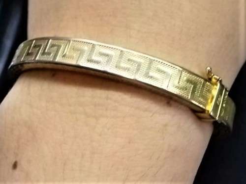 `Gorgeous` DOLCE VITA `Italy: Gold Bangle (Rolled Gold)