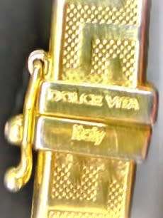 `Gorgeous` DOLCE VITA `Italy: Gold Bangle (Rolled Gold)