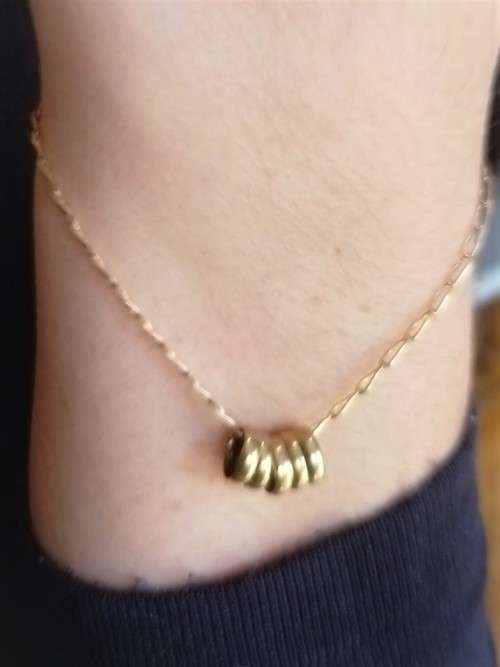 `Beautiful` 9 Carat Gold,` LOVE RING` Bracelet