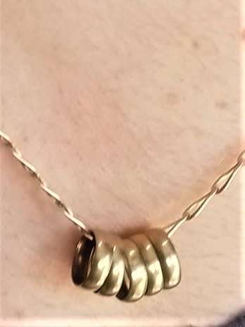 `Beautiful` 9 Carat Gold,` LOVE RING` Bracelet