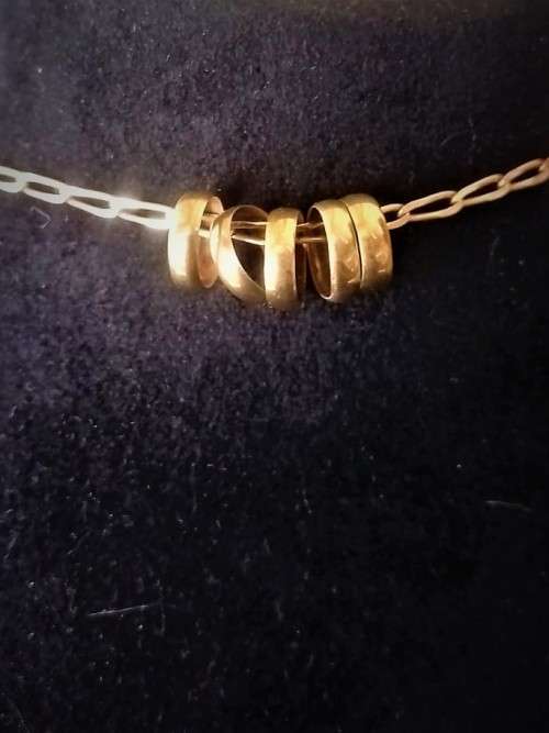 `Beautiful` 9 Carat Gold,` LOVE RING` Bracelet