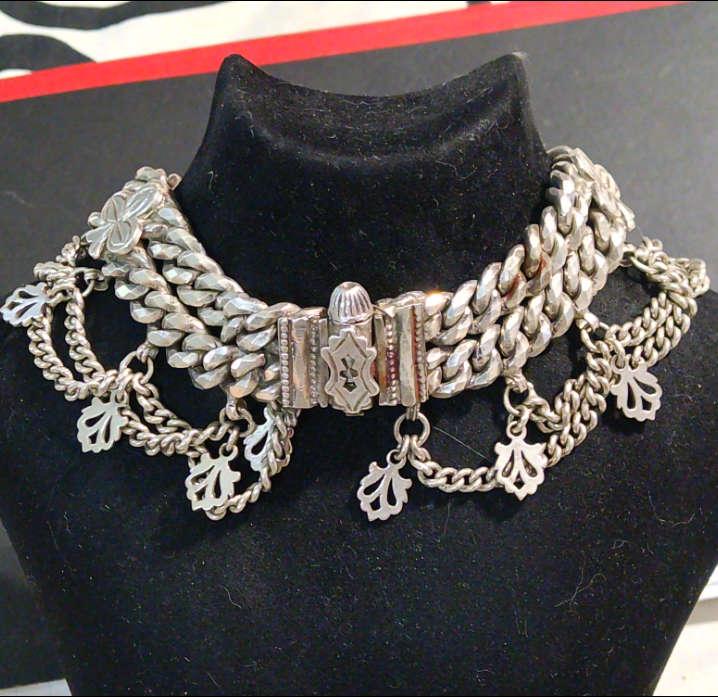 `Scrap Metal Value R5000` / 253 GRAMS `VERY RARE` Cultural` 925 Sterling Silver Armband.